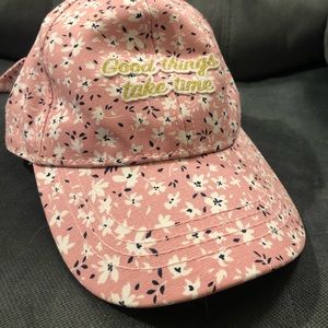 Time and Tru Pastel Floral Dad hat girl Cap Womens